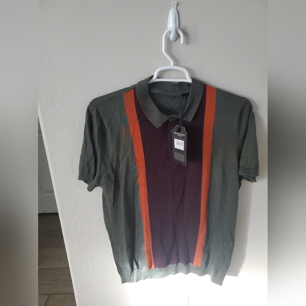 Brave Soul Colorblock Shirt